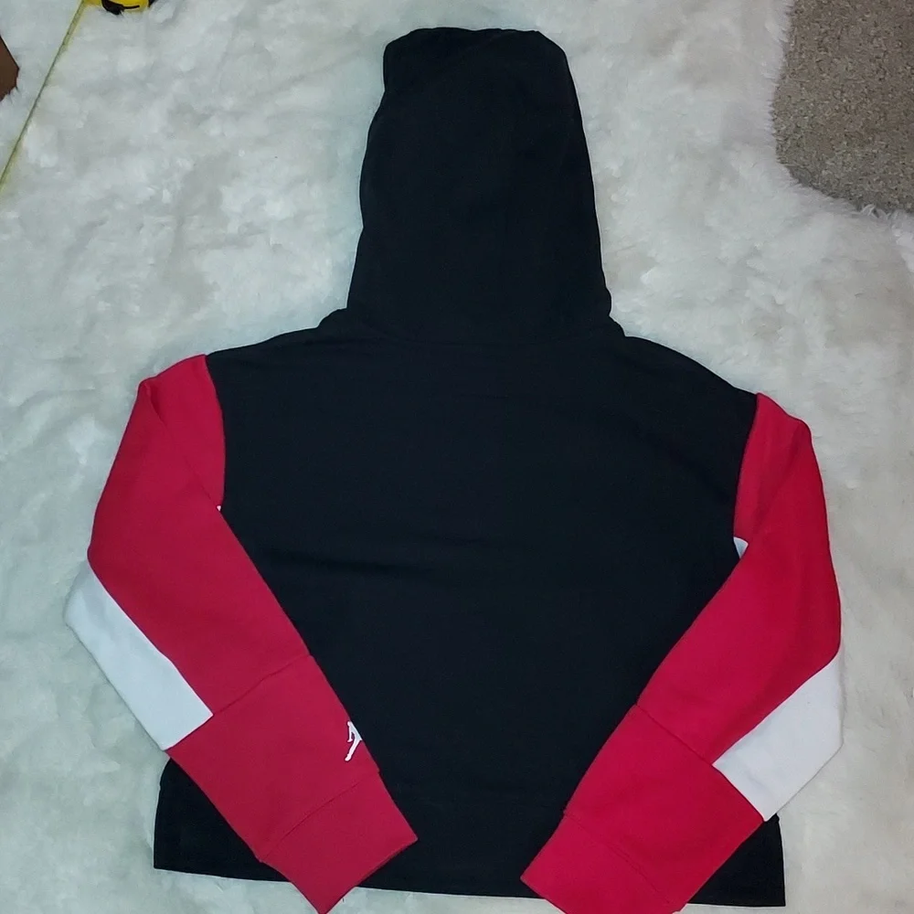 Kids Nike Black and Red Hoodie Size M In Toddler